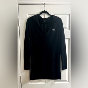 BCBGMaxAzria Black Hooded Vneck Dress - Size XL
